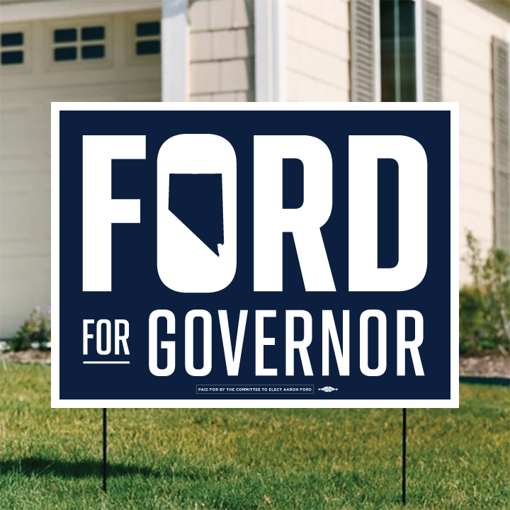 Ford For Governor (24in. x 18in. Coroplast Yard Sign)